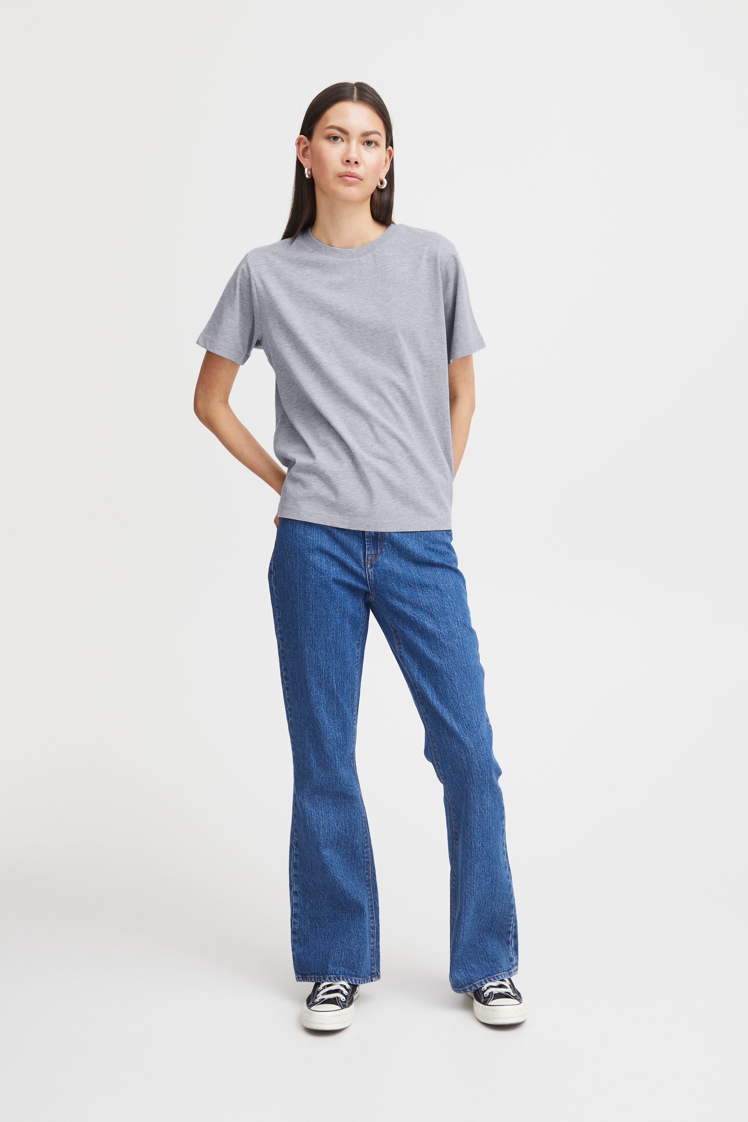 PALMER LOOSE T-SHIRT (GREY MELANGE)