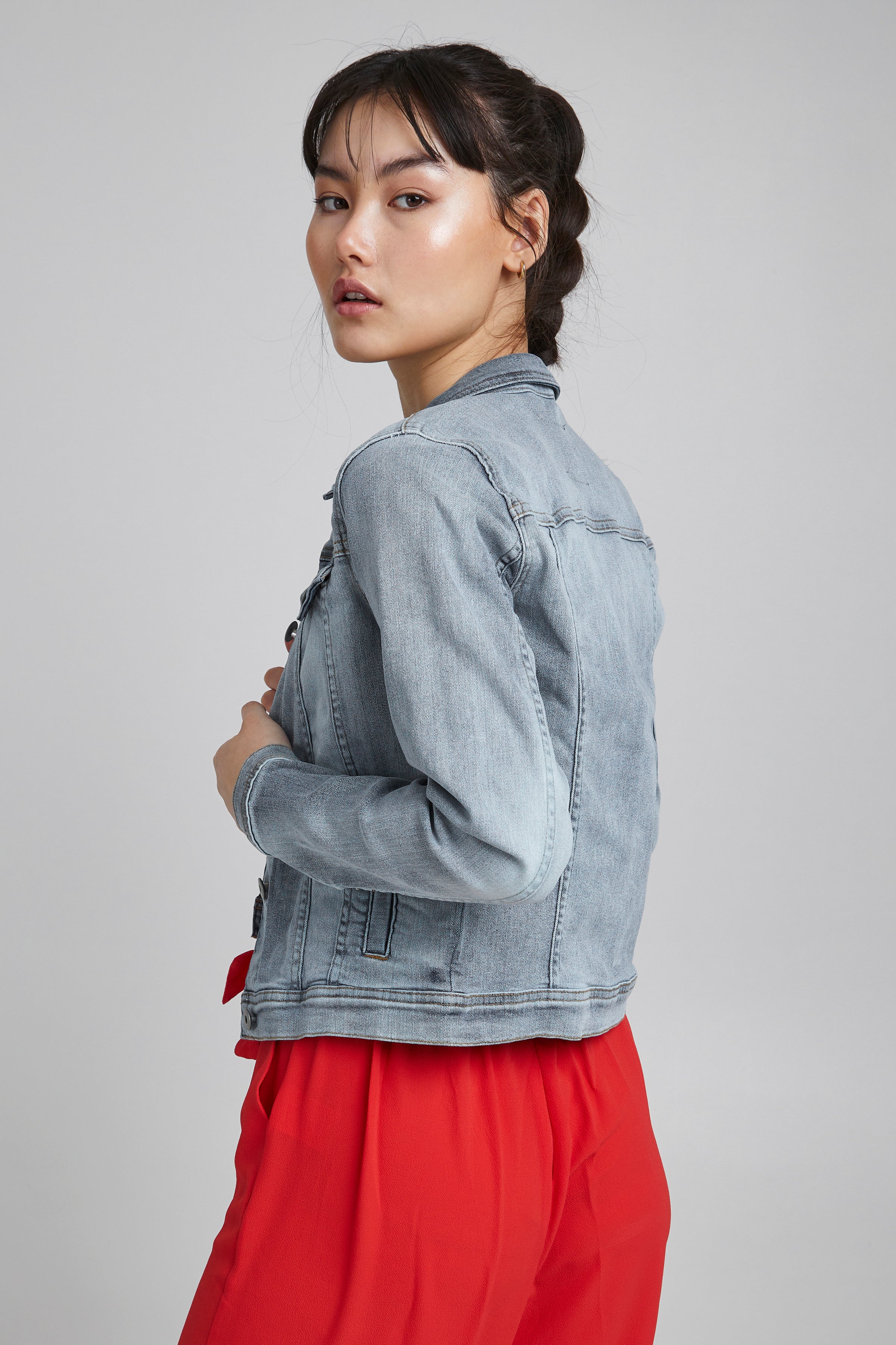 Stampe Denim Jacket (Washed light Blue)