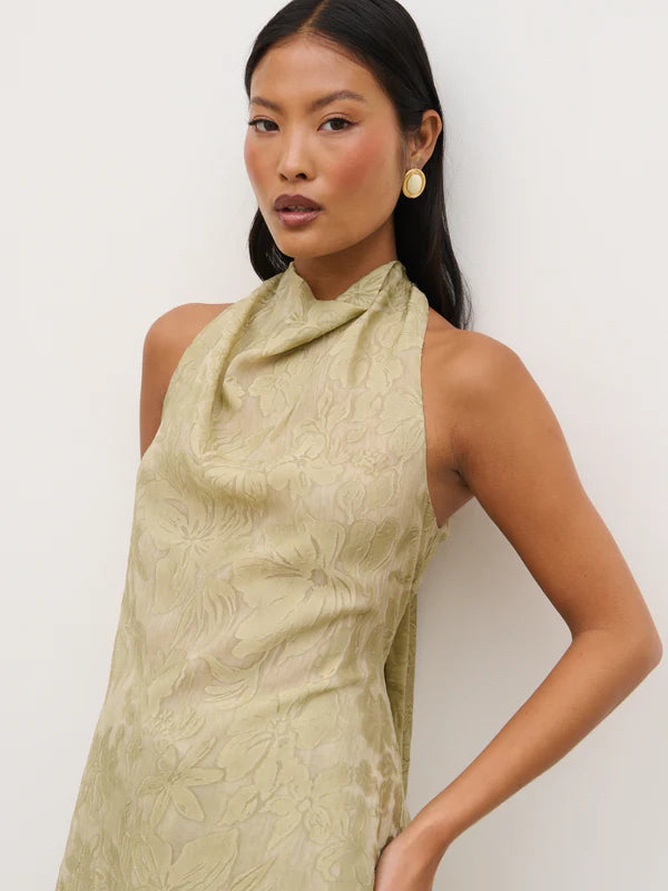 Inca Asymmetric Top (Olive Floral)