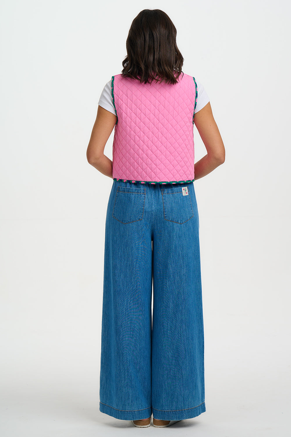 Vander Quilted Waistcoat (Navy/Heart)