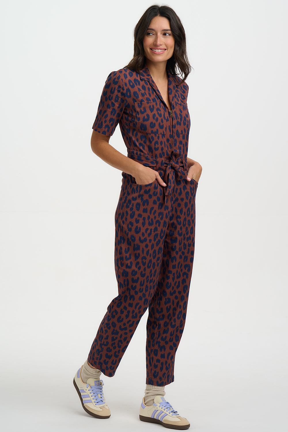 Meredith Boilersuit (Rust/Leopard)