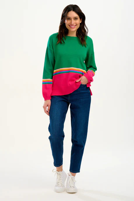 MOANA JUMPER (GREEN/PRISM)