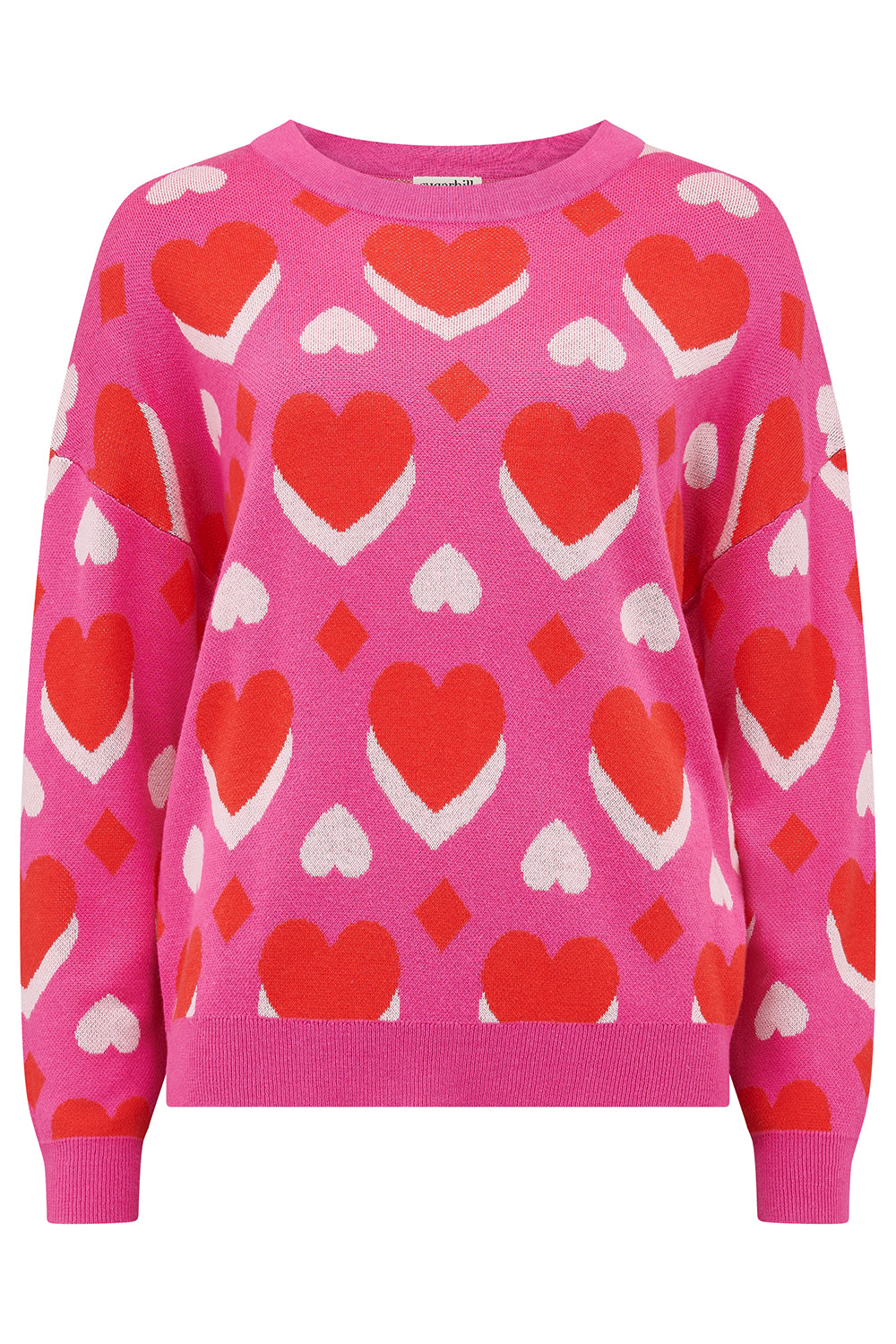 Andi Jumper (Pink/Geo Hearts)