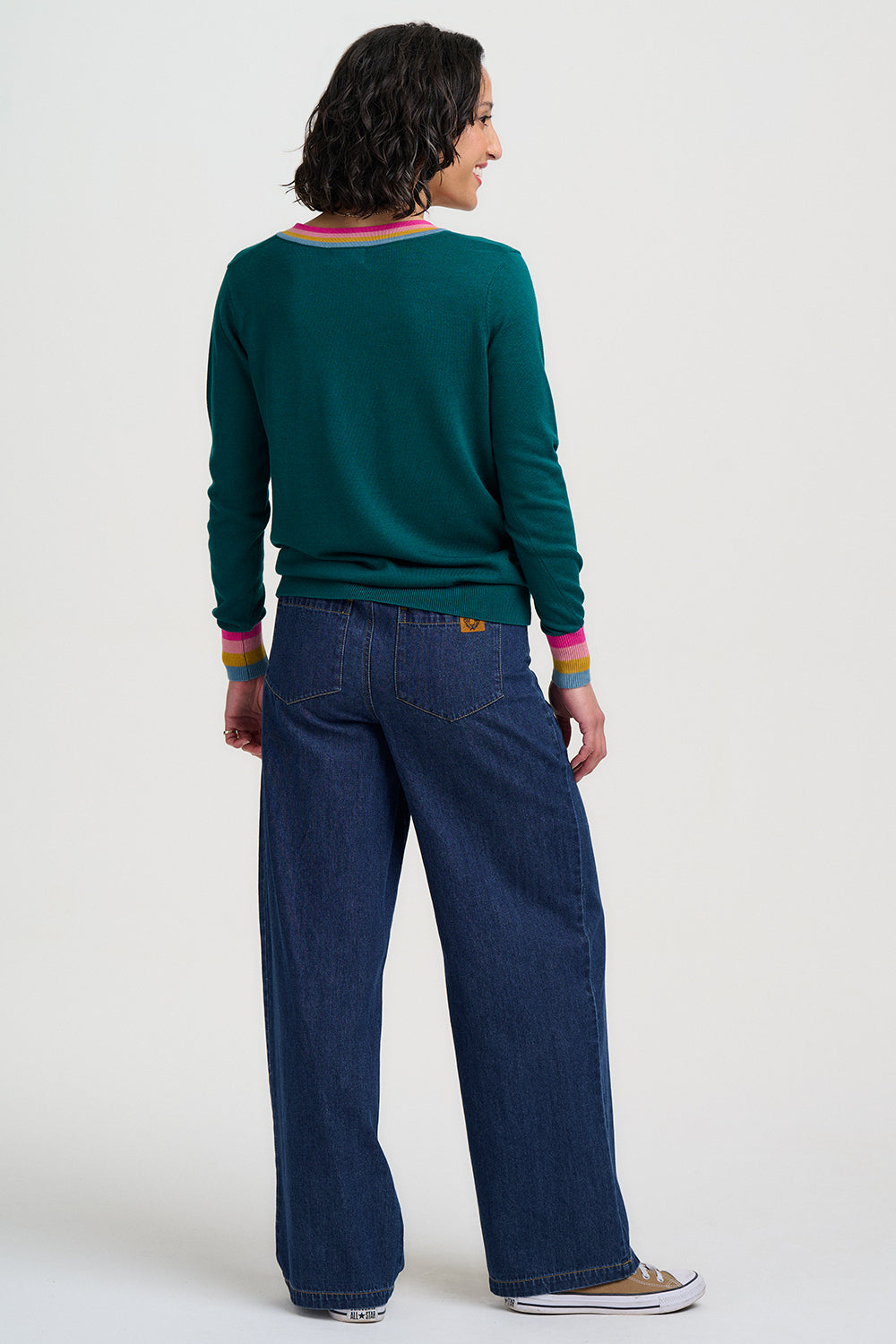 Doris Jumper (Teal/Rainbow)