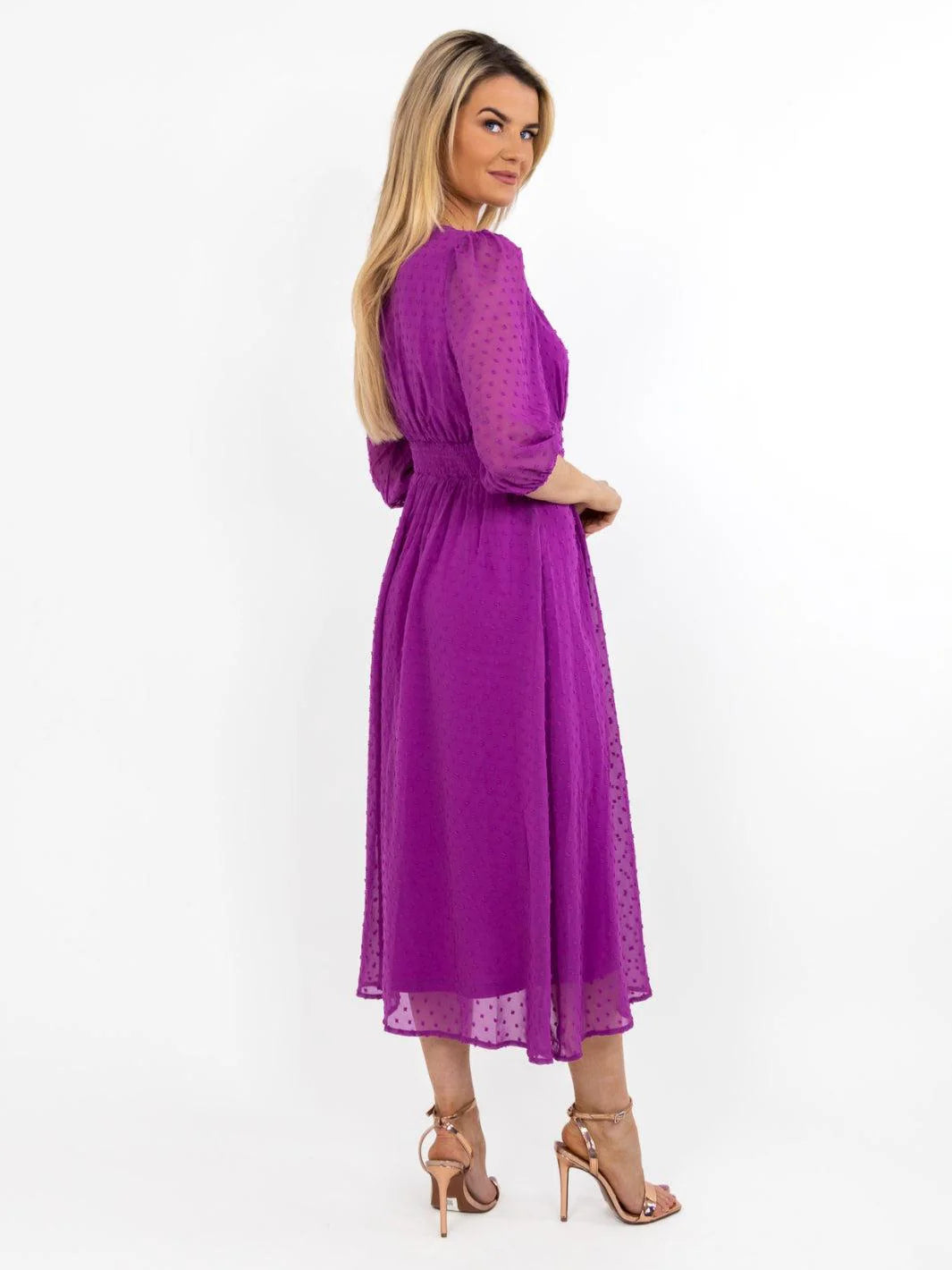 Audrey Midi Dress (Purple)