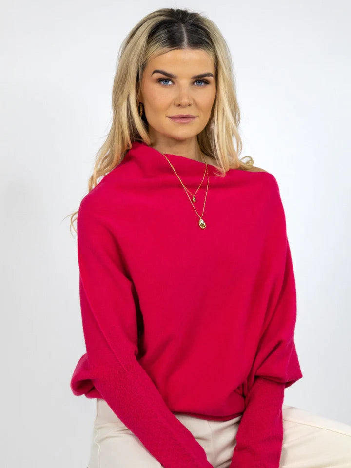 WINDSOR JUMPER (RASPBERRY RED)