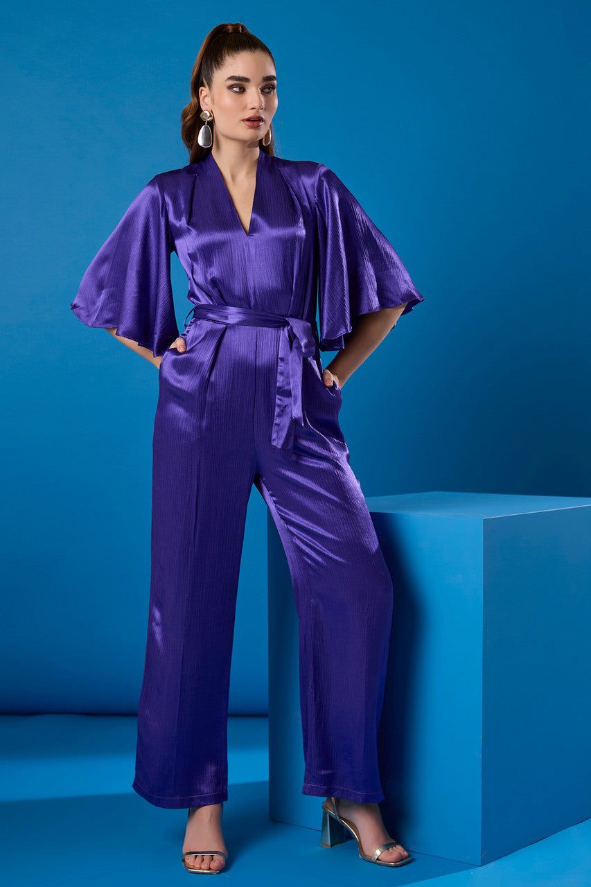 Maddie Purple Wide Leg Jumpsuit Maddie Purple Wide Leg Jumpsuit