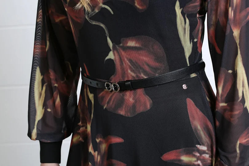 Lillian Midi Dress (Black)
