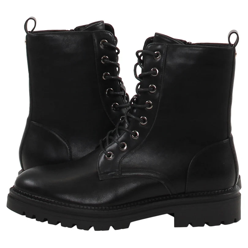 Mona Flat Boot (Black)