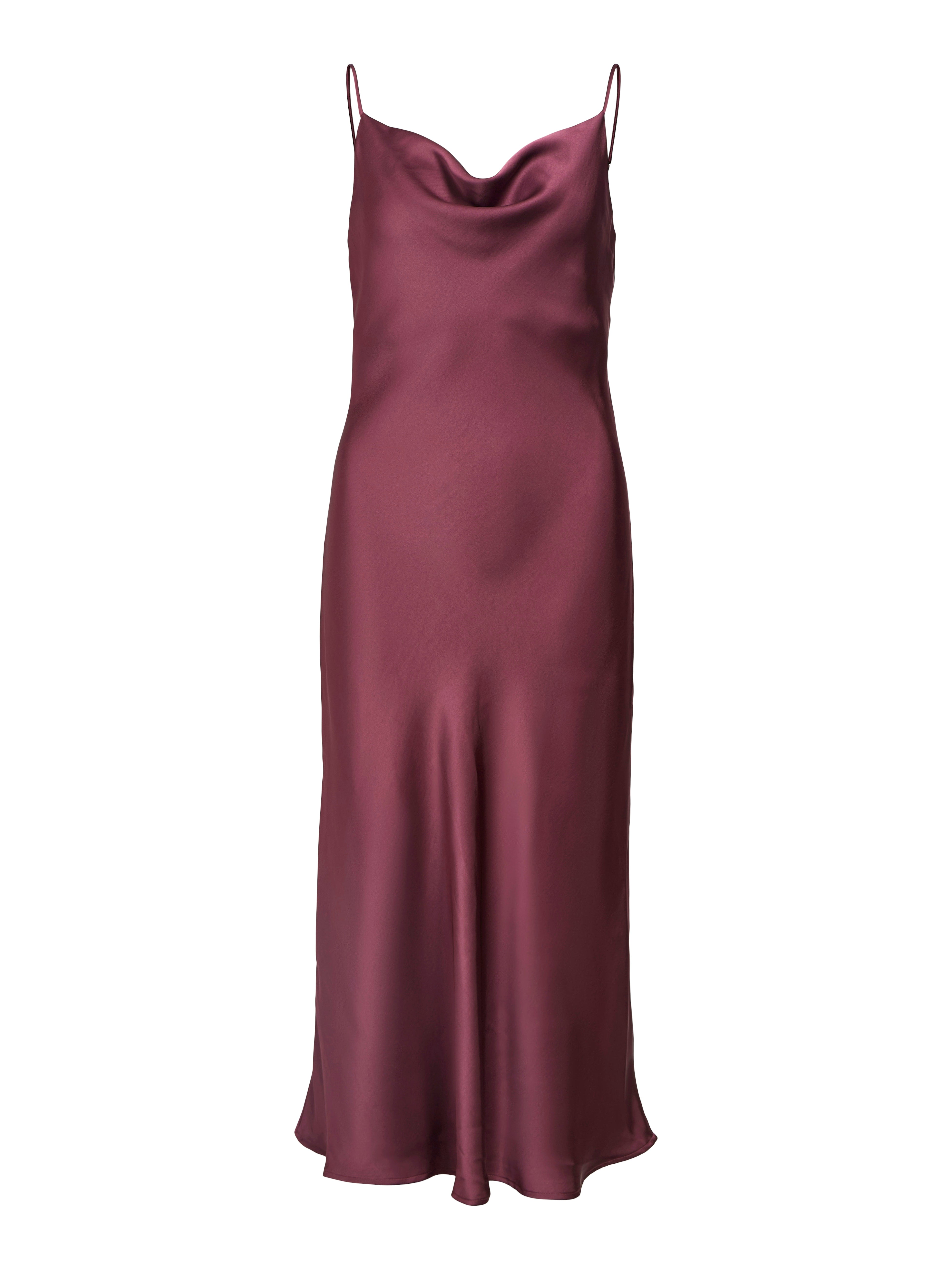 Addison Midi Dress (Mauve Wine)