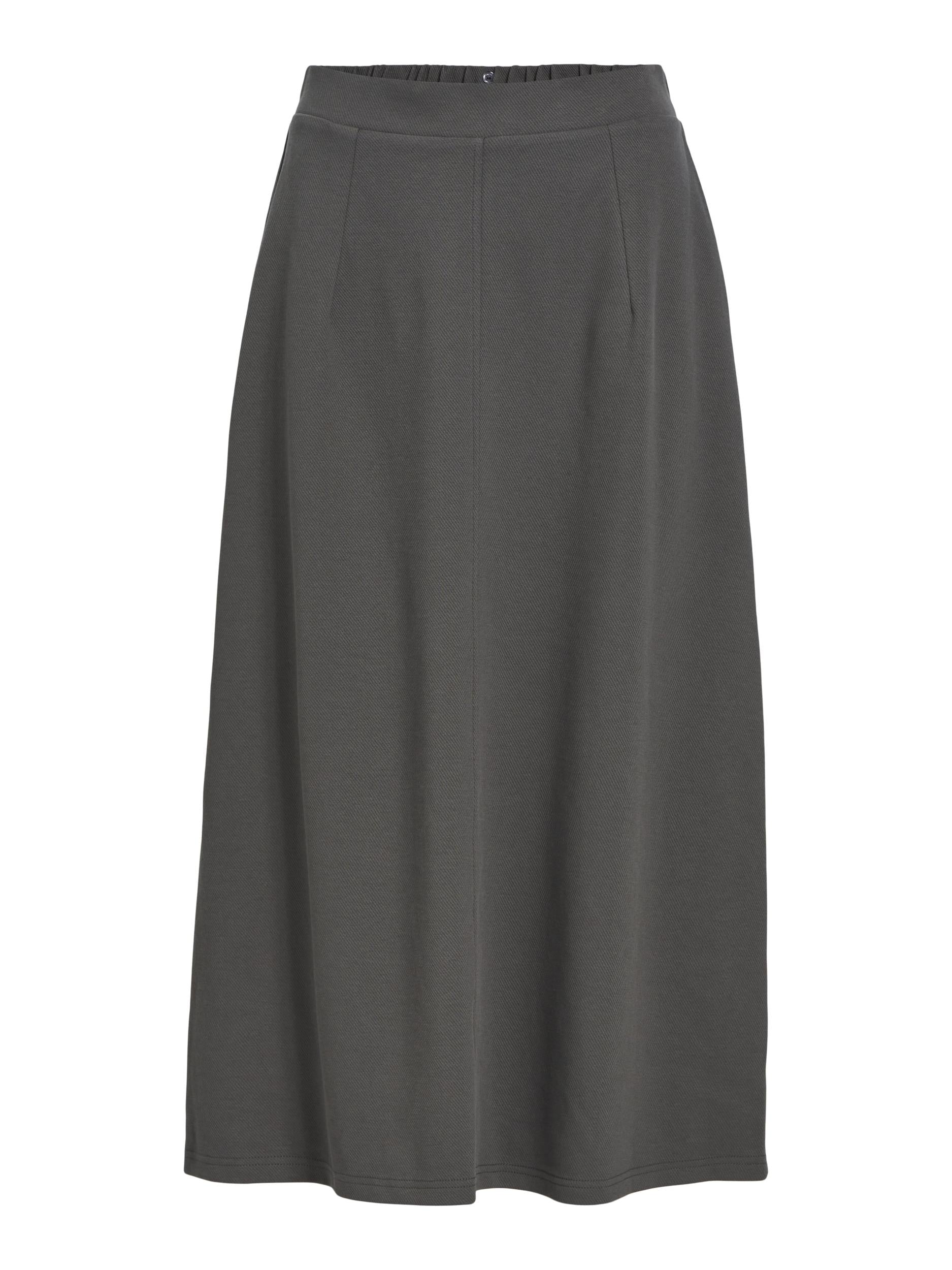 JUMA MIDI SKIRT (MAGNET/GREY)