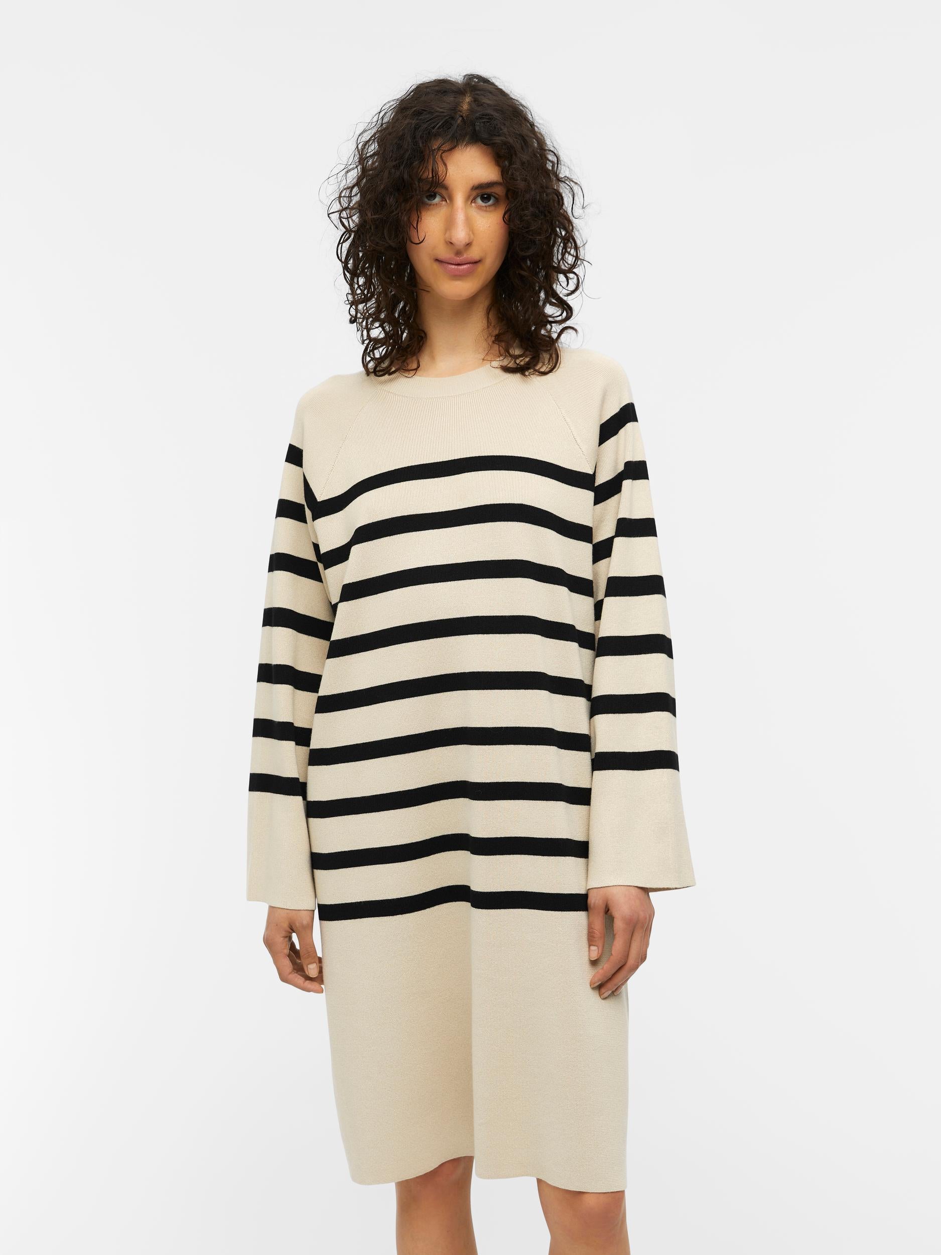 TERRY JUMPER DRESS (SANDSHELL/BLACK)