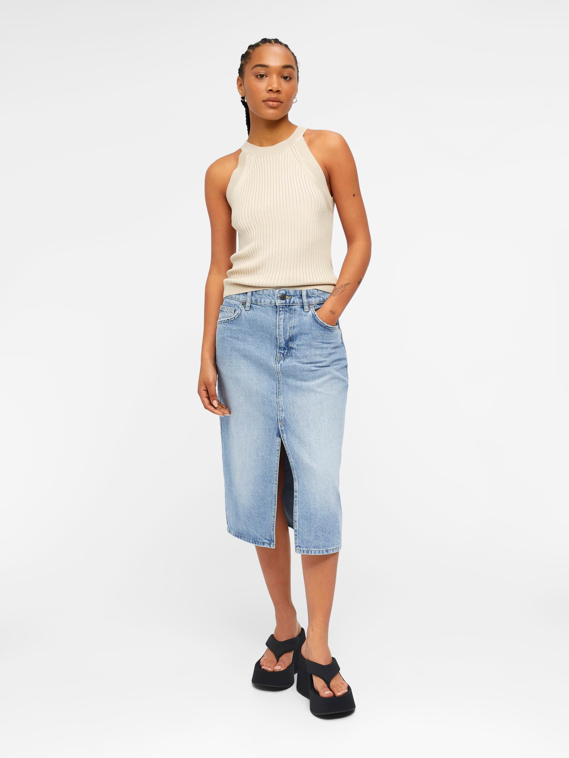 JESTER RIB TANK TOP (SANDSHELL)