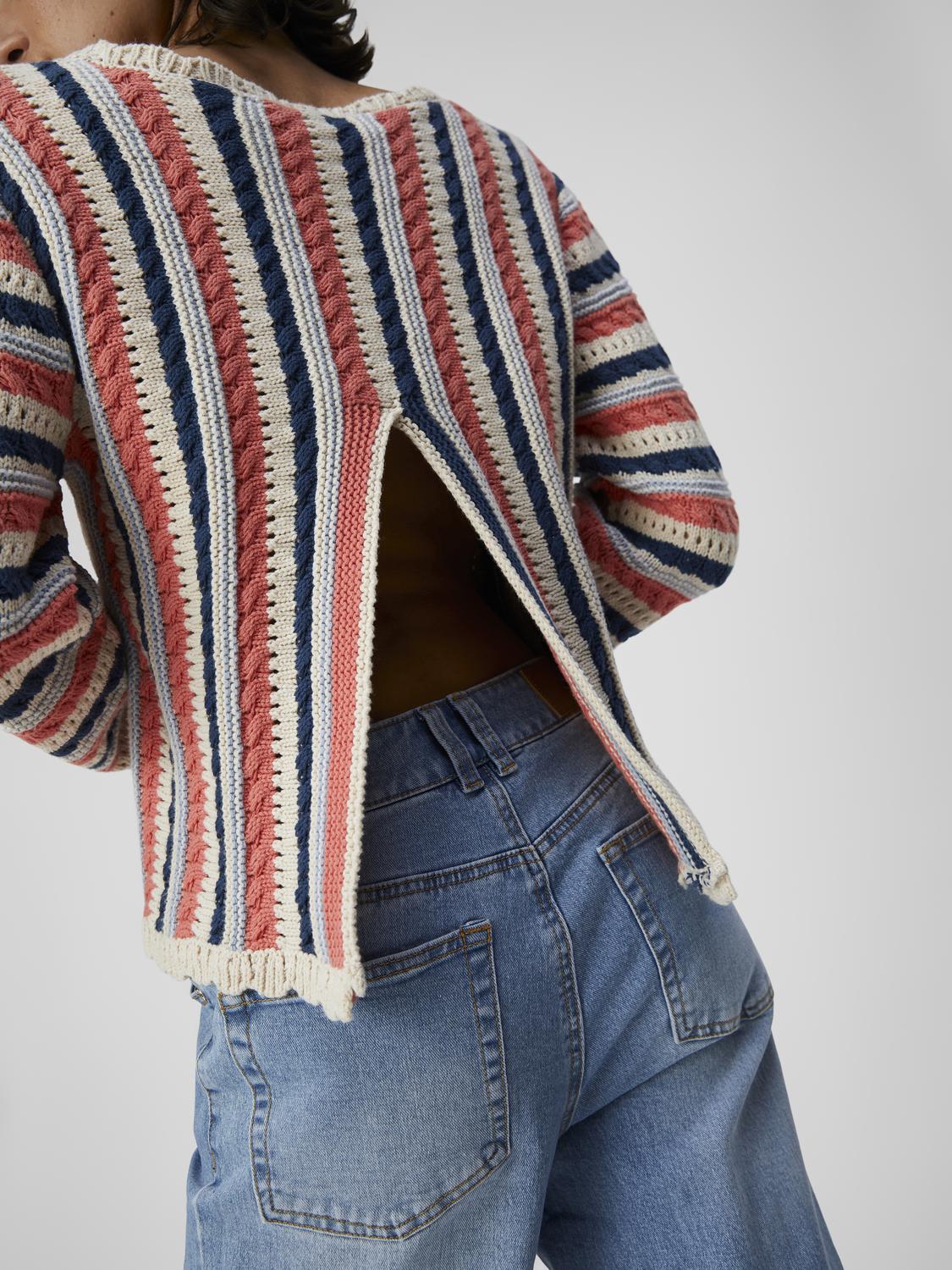 JELAINE KNIT JUMPER (PEACH/ MULTI)