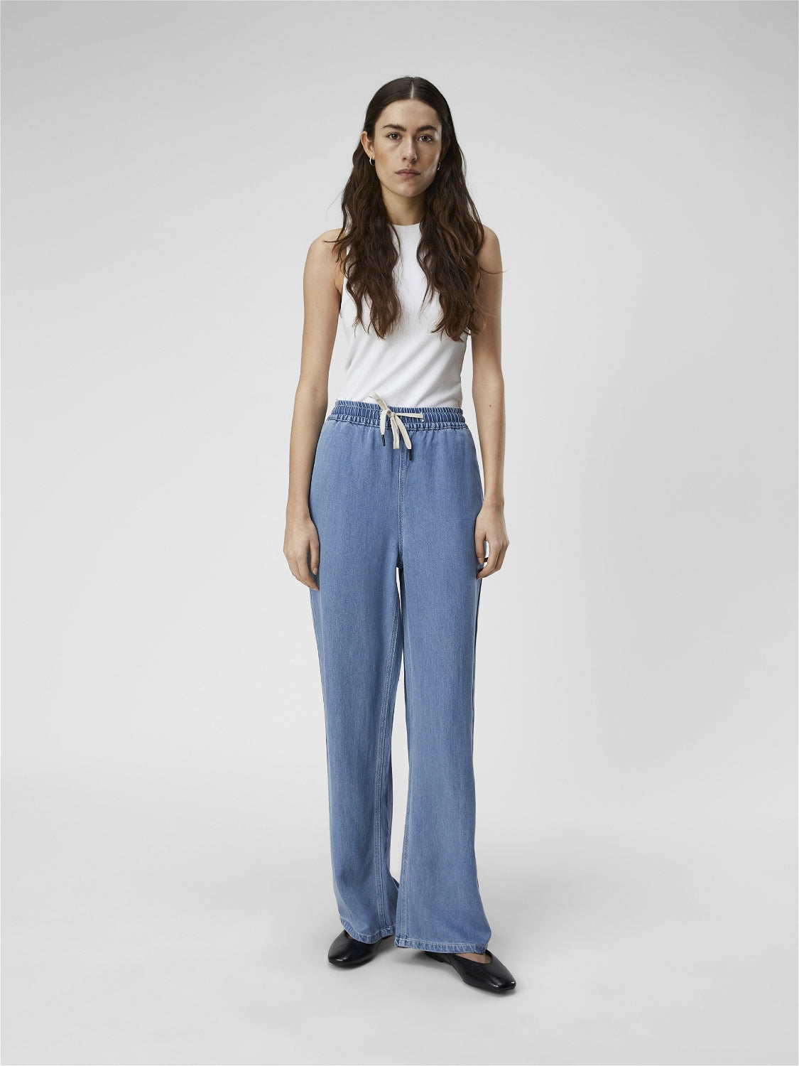 Fran Denim Pants (Light Blue)