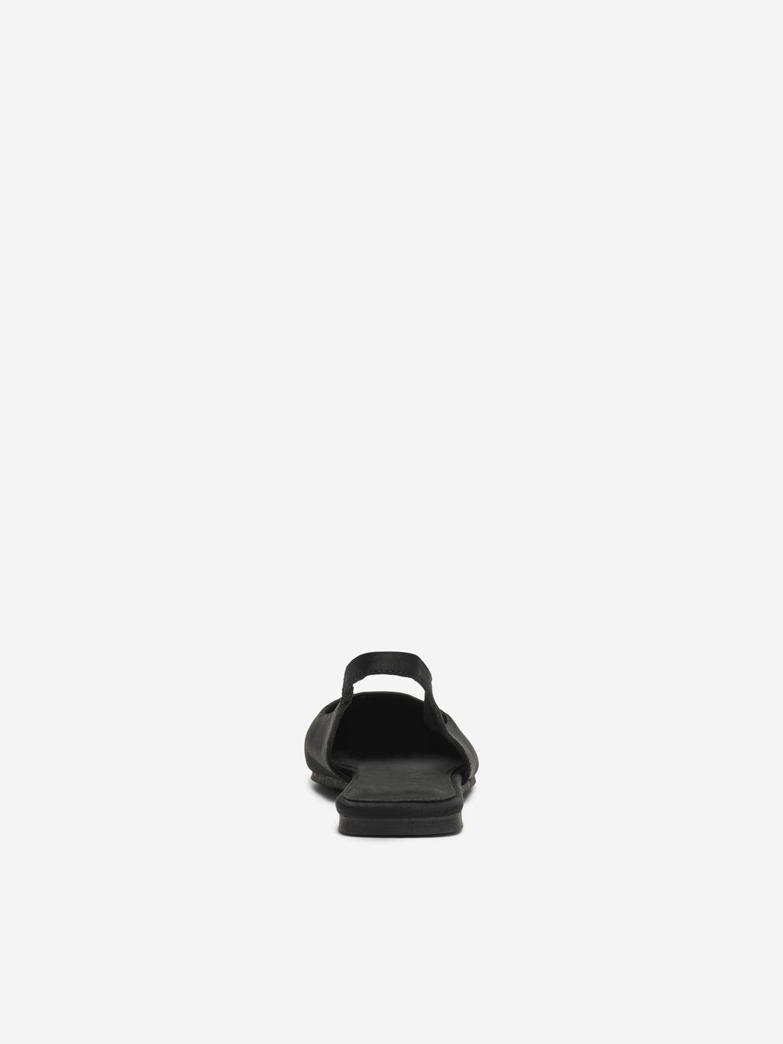Laurna Ballerina Slingback Shoes (Black)