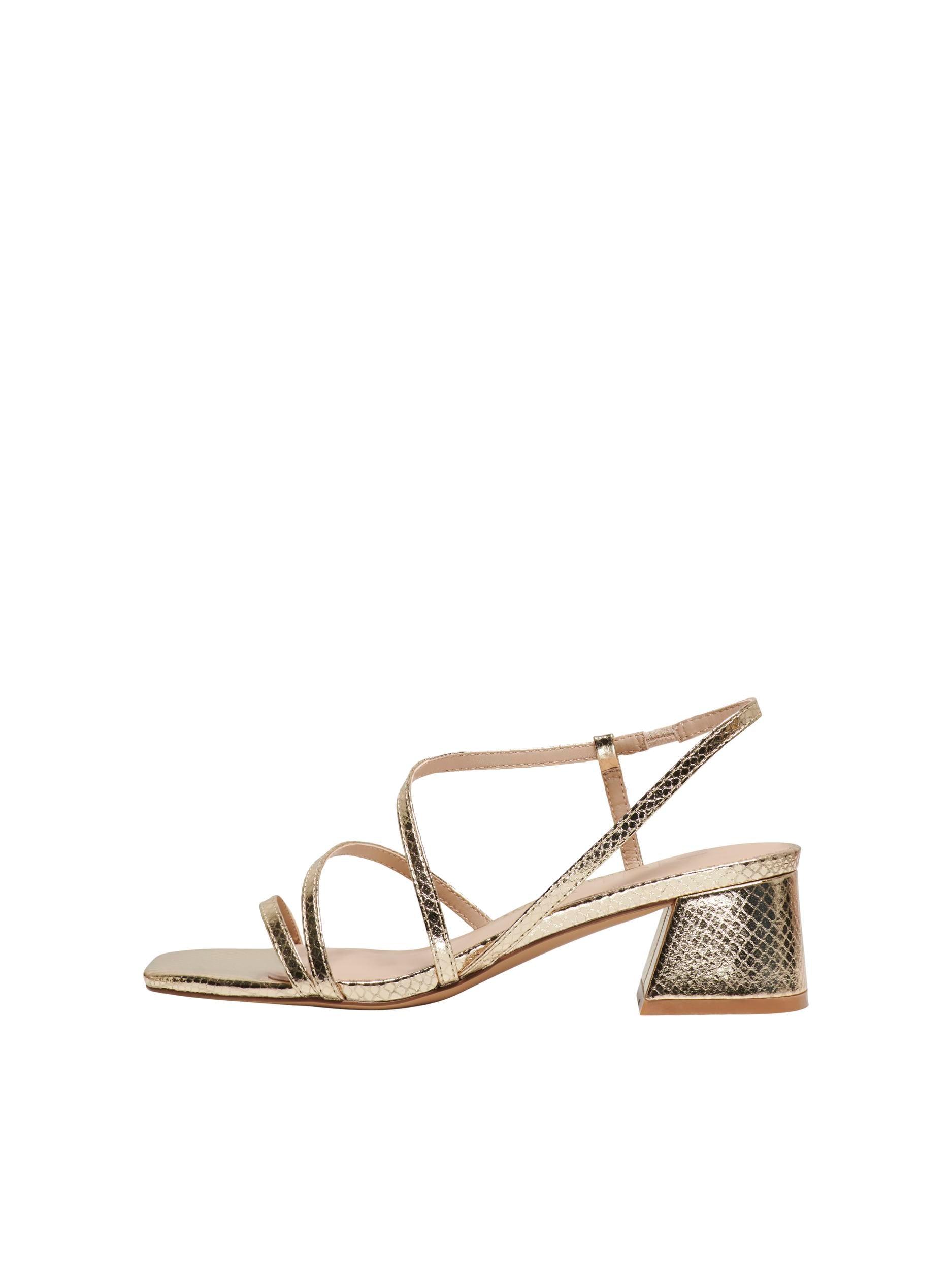 AYLIN BLOCK HEEL SANDAL (GOLD)