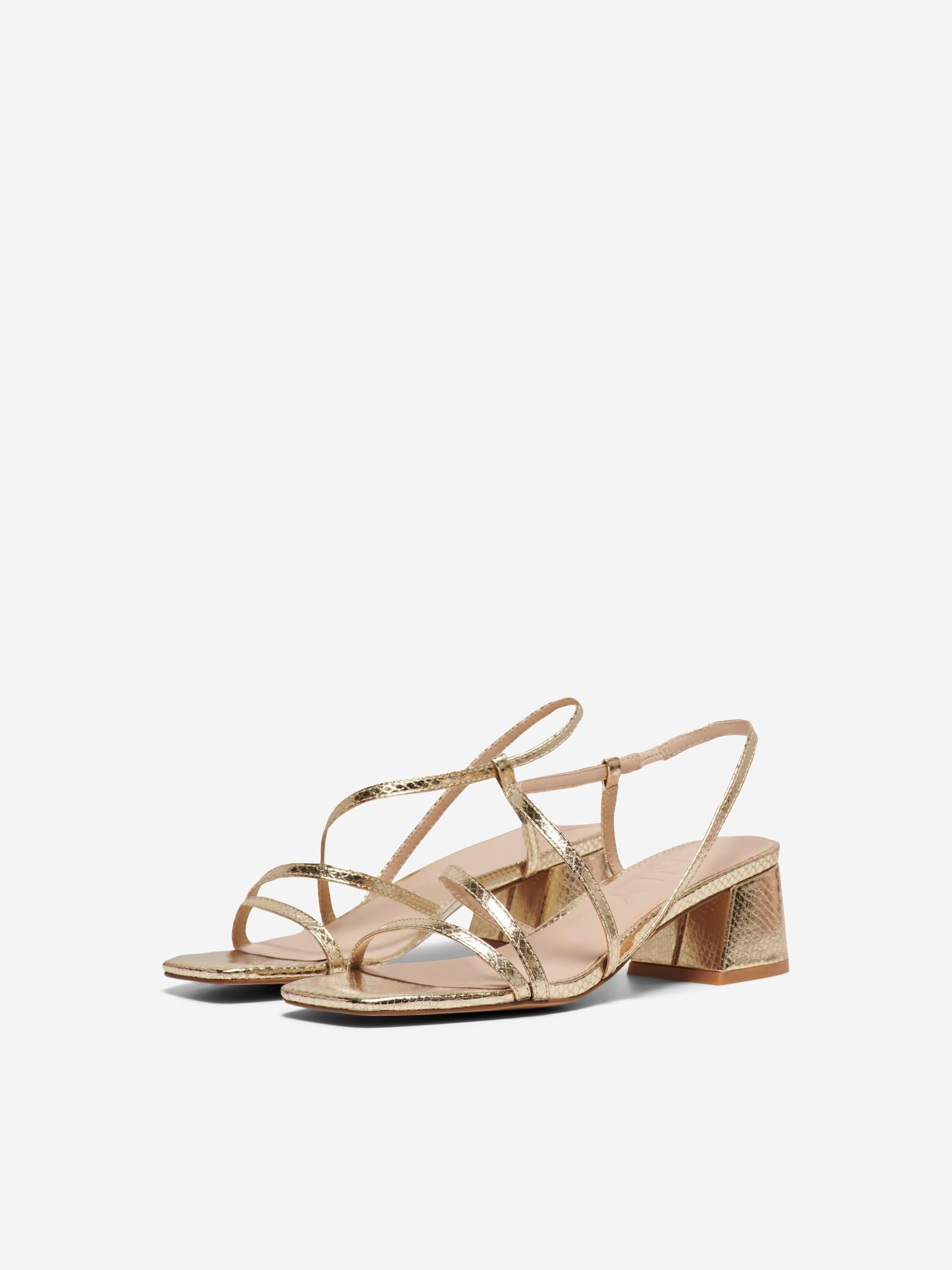 AYLIN BLOCK HEEL SANDAL (GOLD)