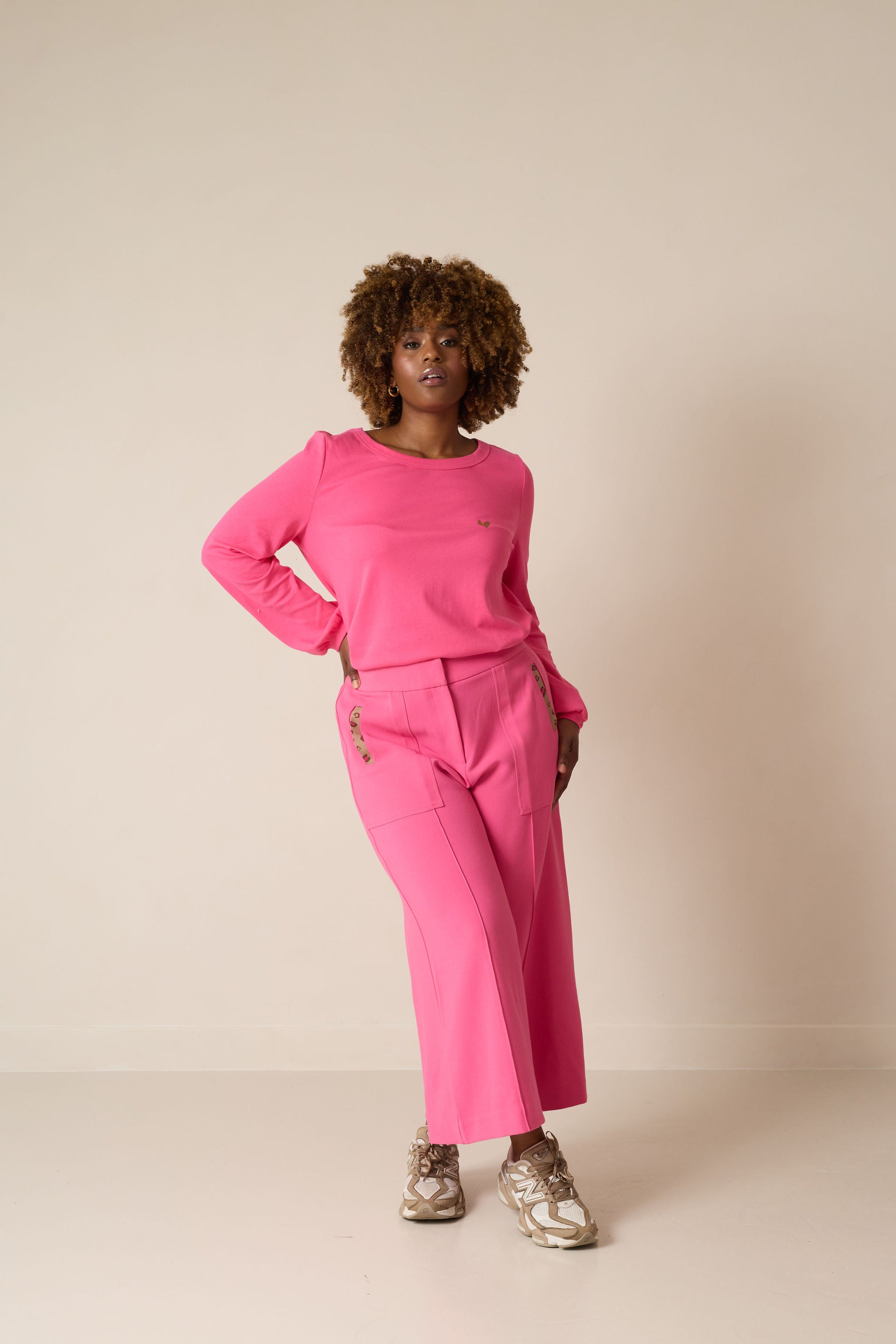 Ardor Scoop Neck Top (Pink)