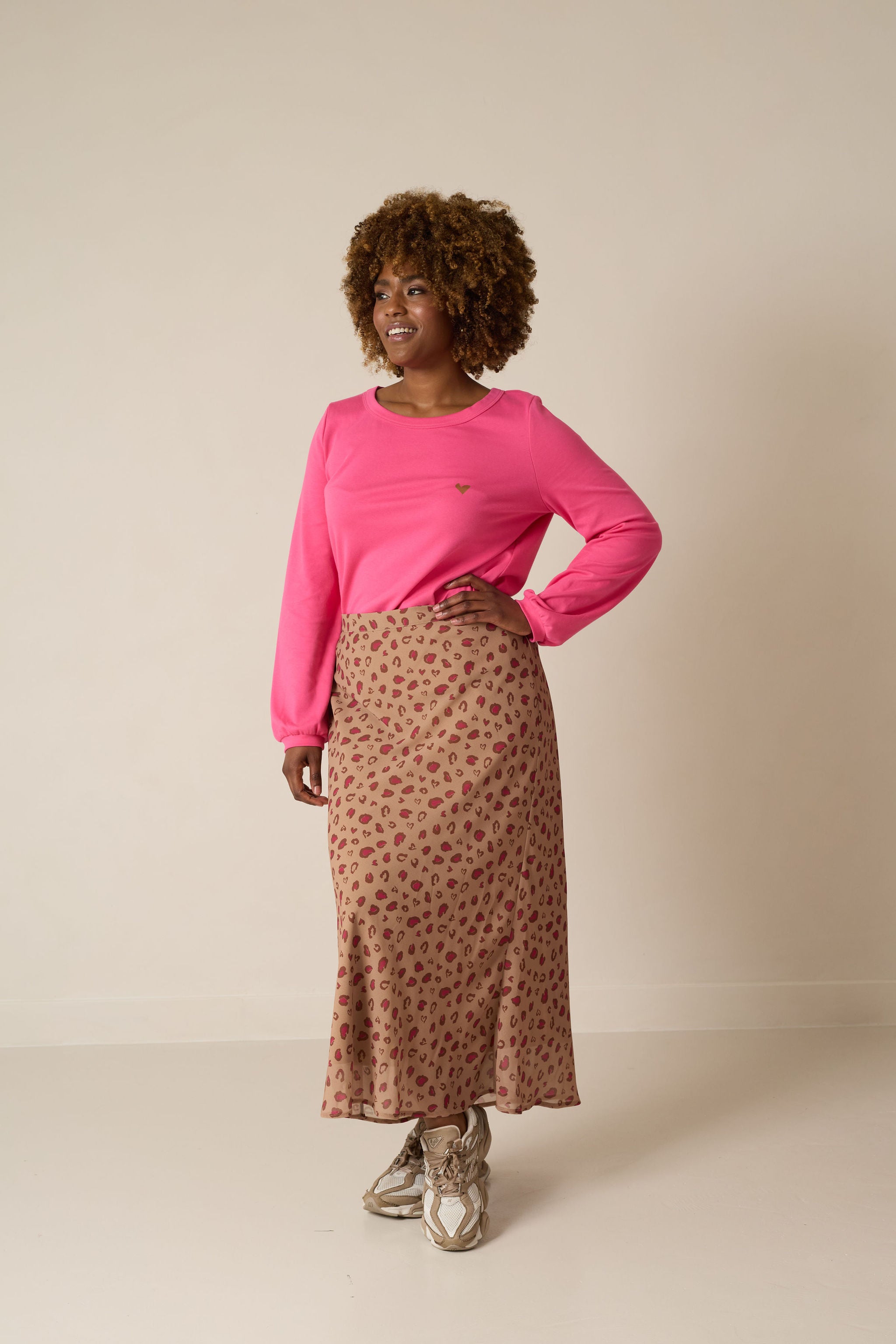 Ardor Scoop Neck Top (Pink)