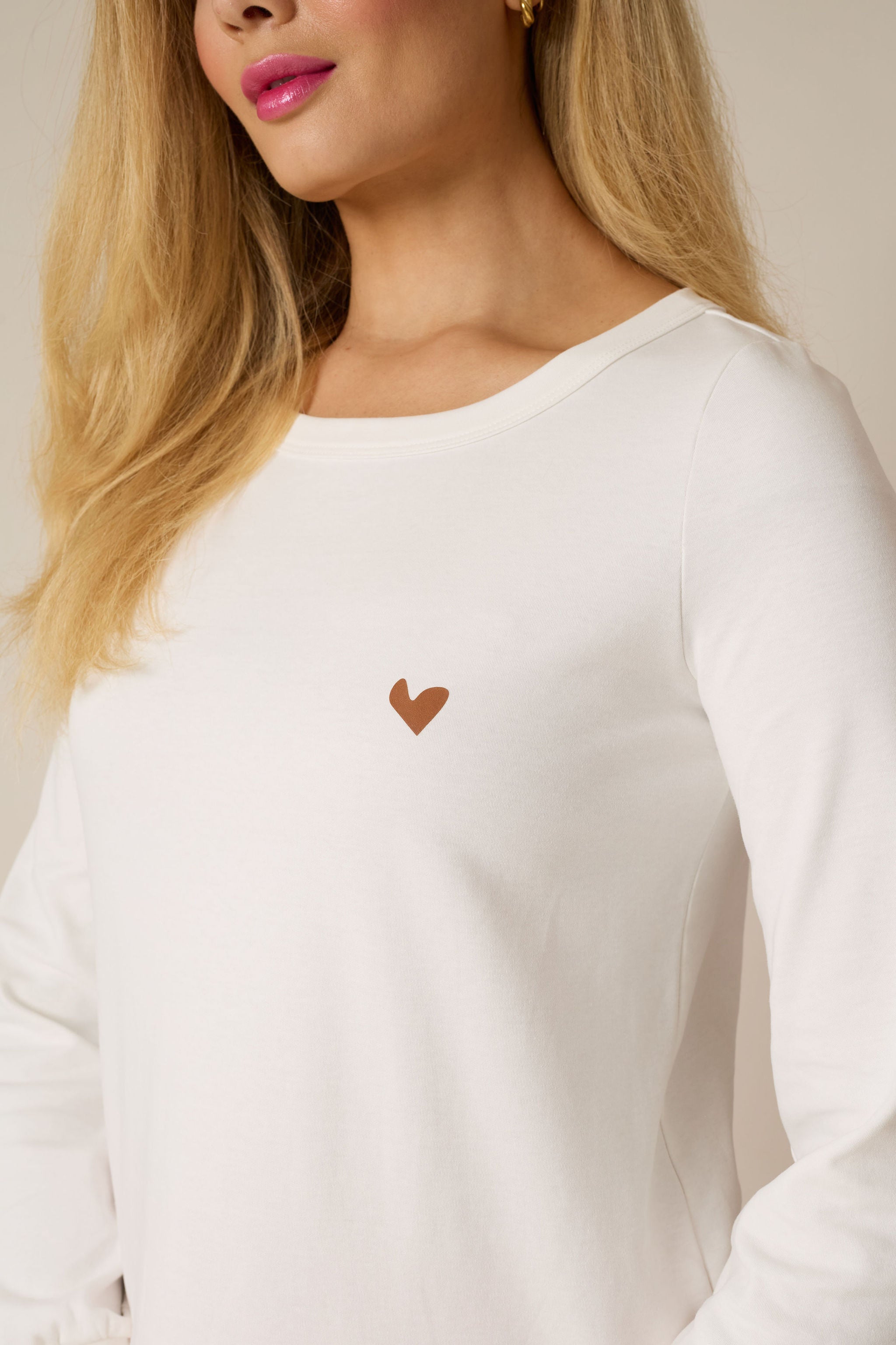 Ardor Scoop Neck Top (White)