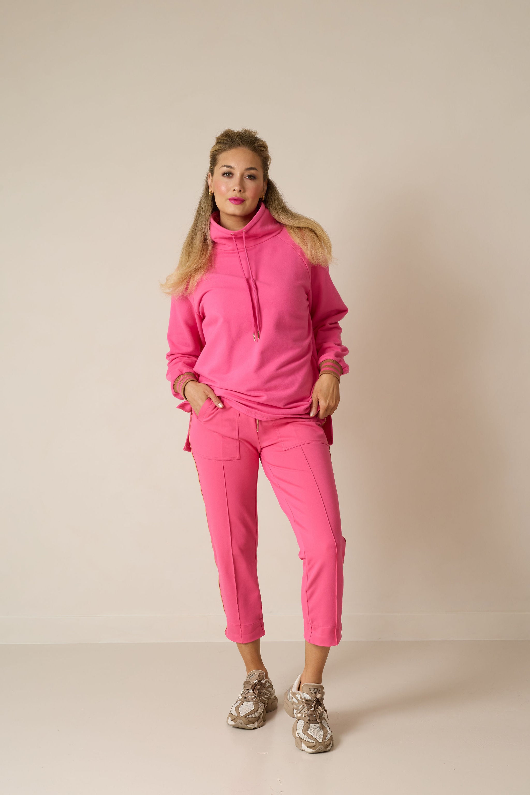 Beau Smart Track Trousers (Pink)