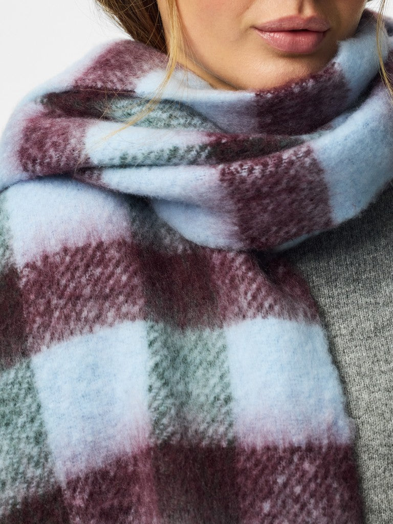Ava Scarf (Cashmere Blue/Wine)