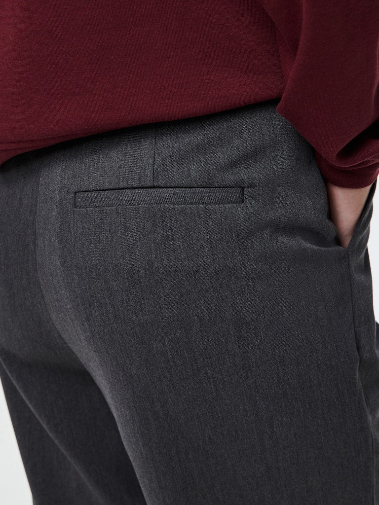 Jean Turn Up Pants (Asphalt/Melange)