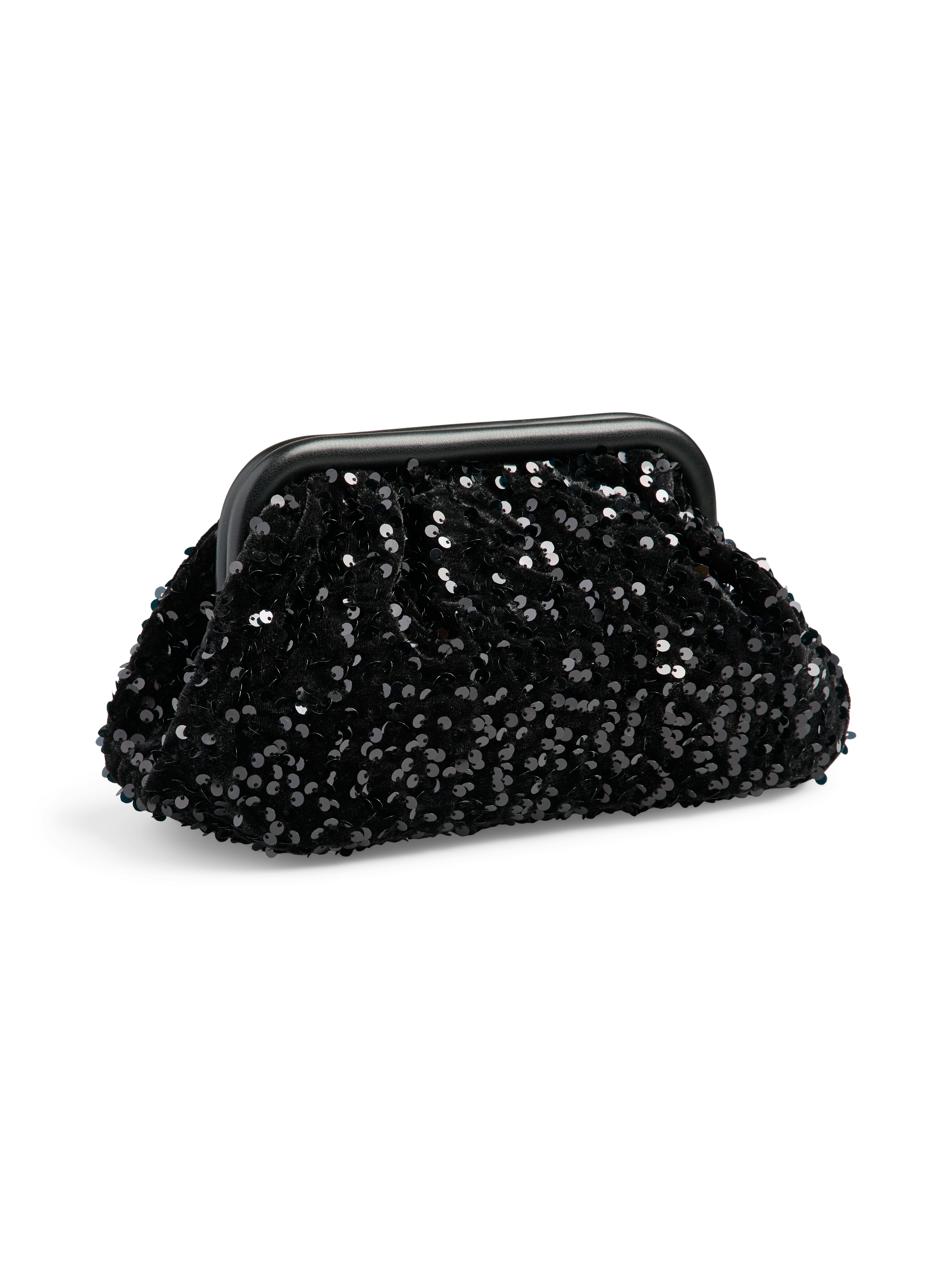Kimme Sequin Clutch (Black)