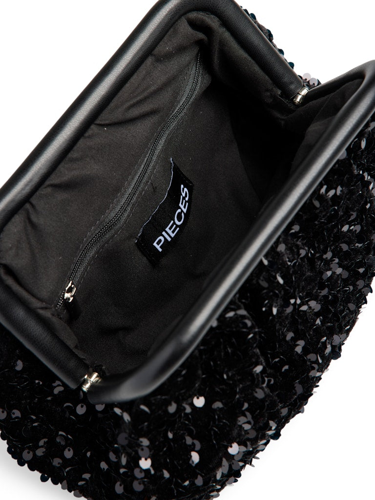 Kimme Sequin Clutch (Black)