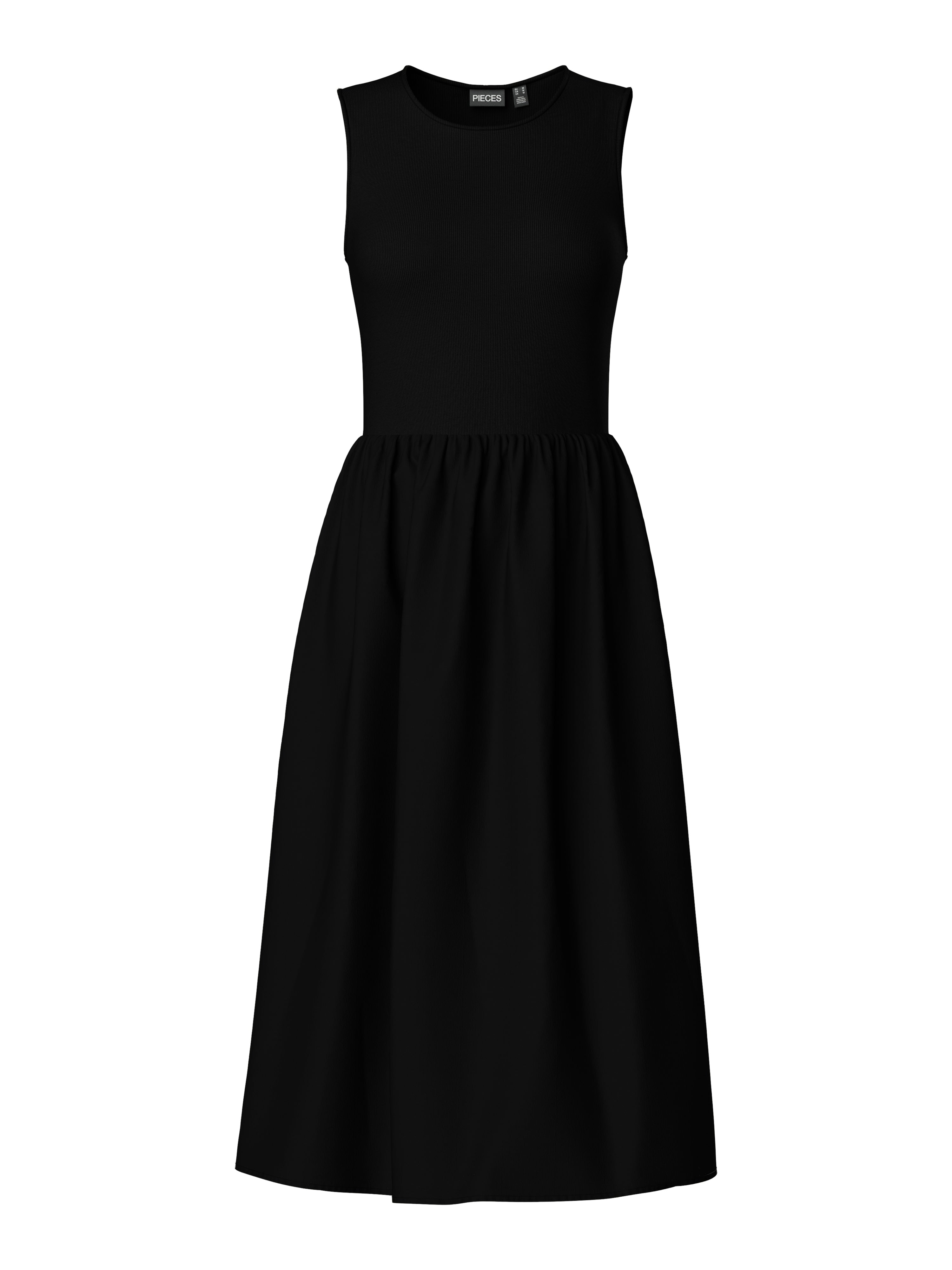 Joanie Sleeveless Midi Dress (Black)