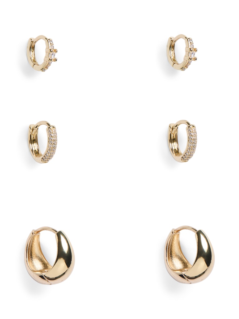 Telia 3 Pack Earrings (Gold)