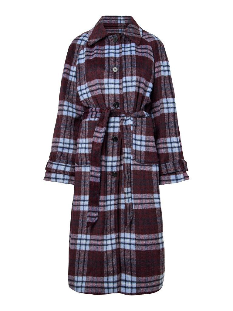Anya Coat (Brunnera Blue/Check)