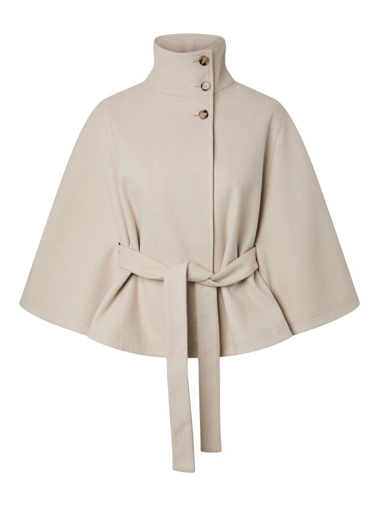 Katelyn Cape Jacket (Greige)