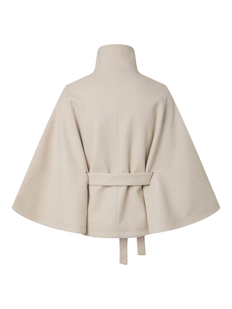 Katelyn Cape Jacket (Greige)