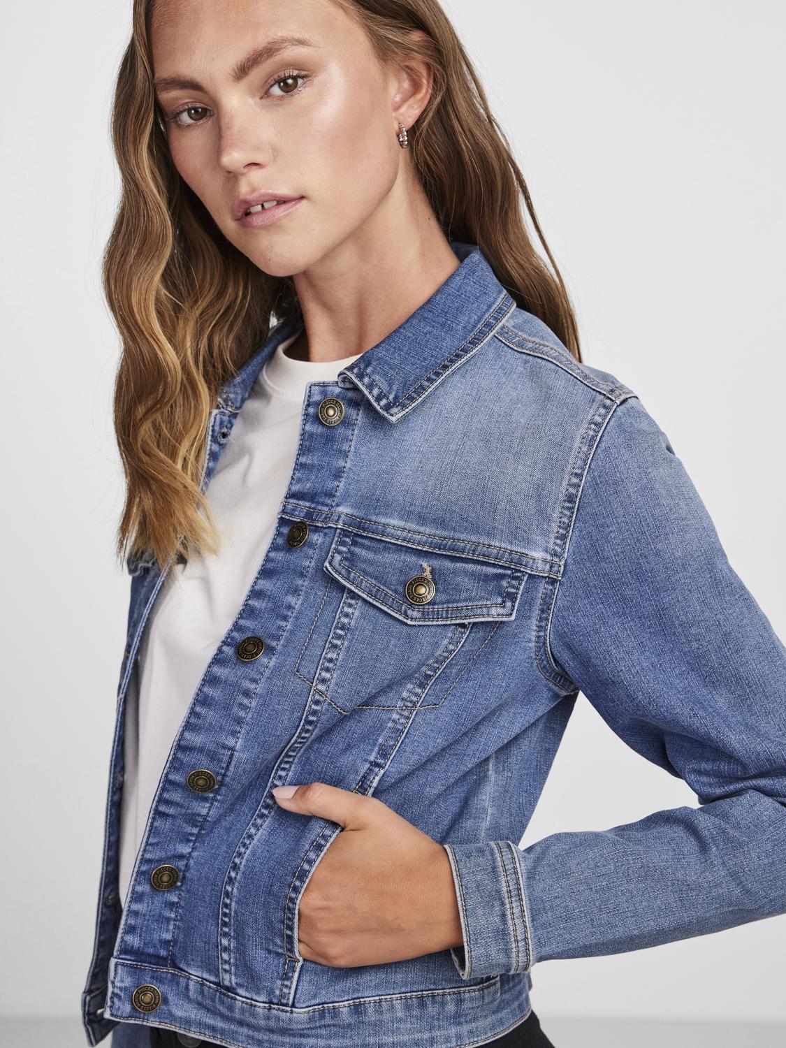 Annie Denim Jacket (Medium Blue)
