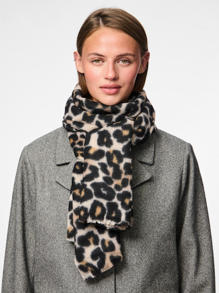Leopard Scarf (Black/Leopard)