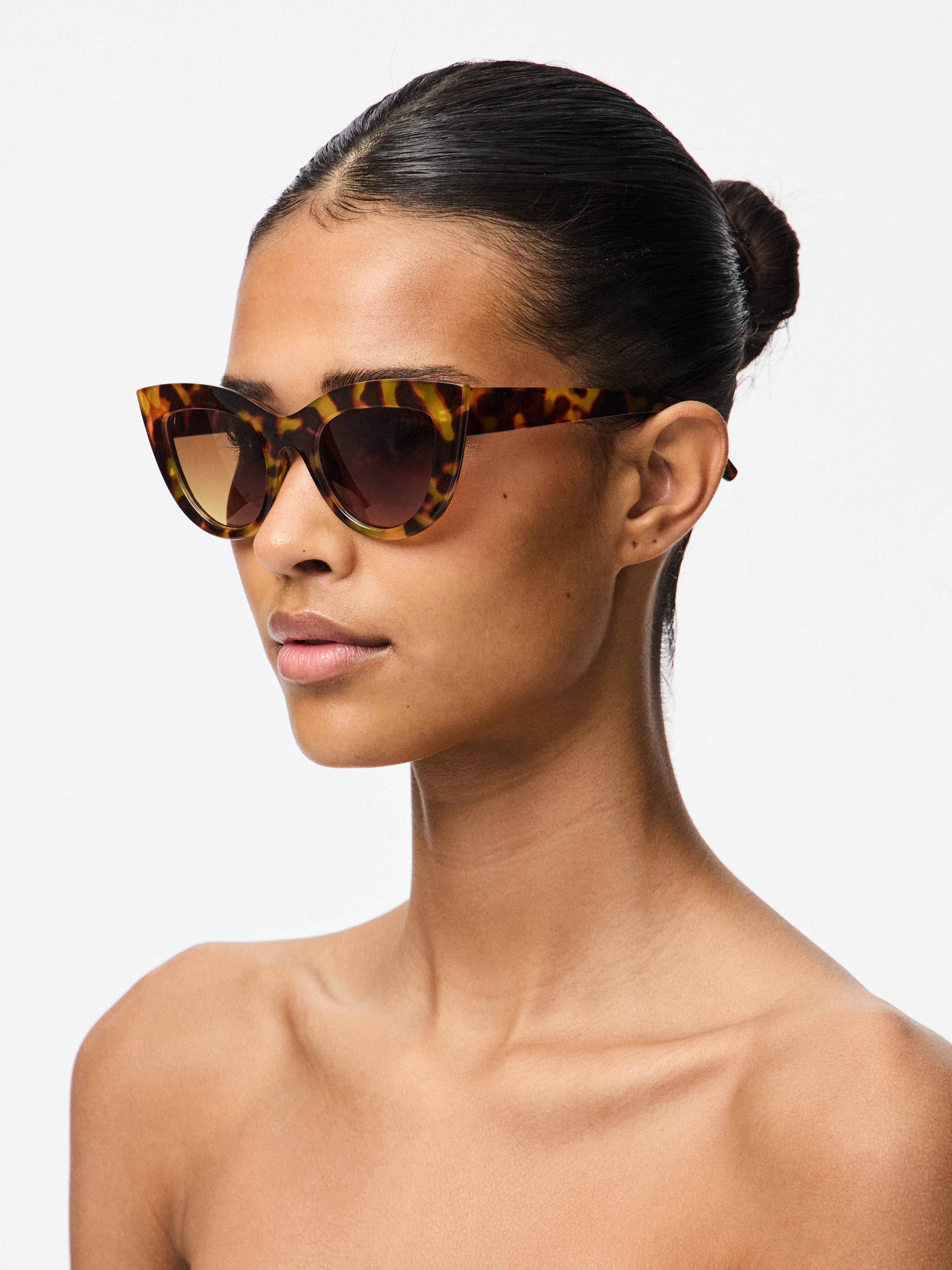 Donna Sunglasses (Black/Turtle)