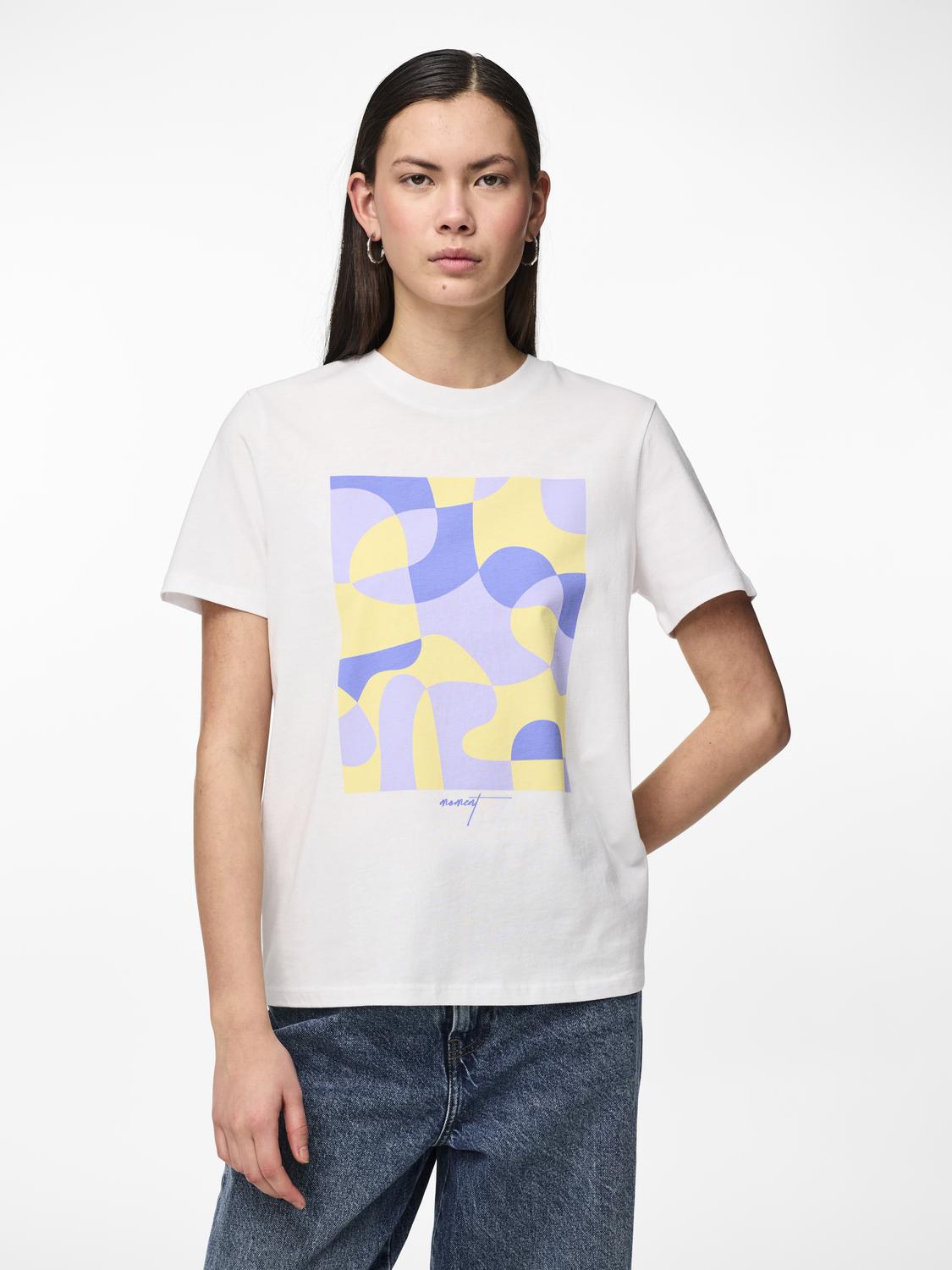Kaitlyn T-Shirt (Bright White/Lavender)