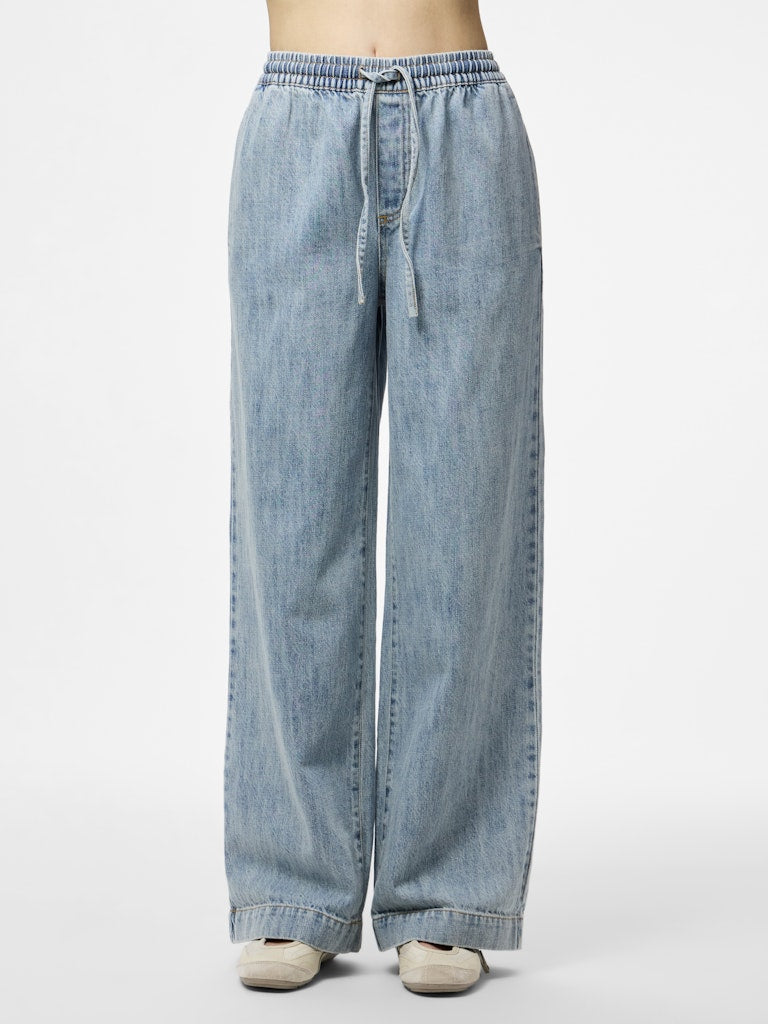 Glenda Wide Leg Jeans (Light Blue)