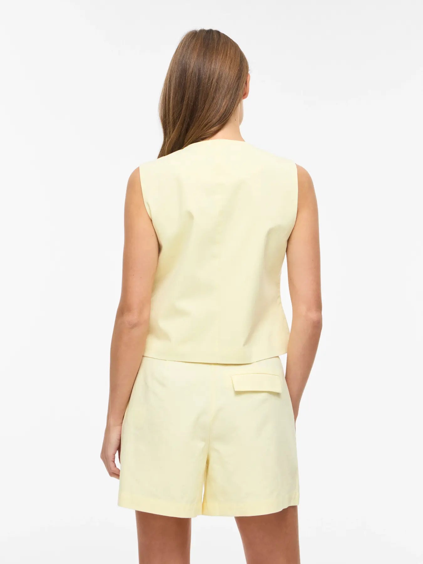 Lara Waistcoat (Pastel Yellow)
