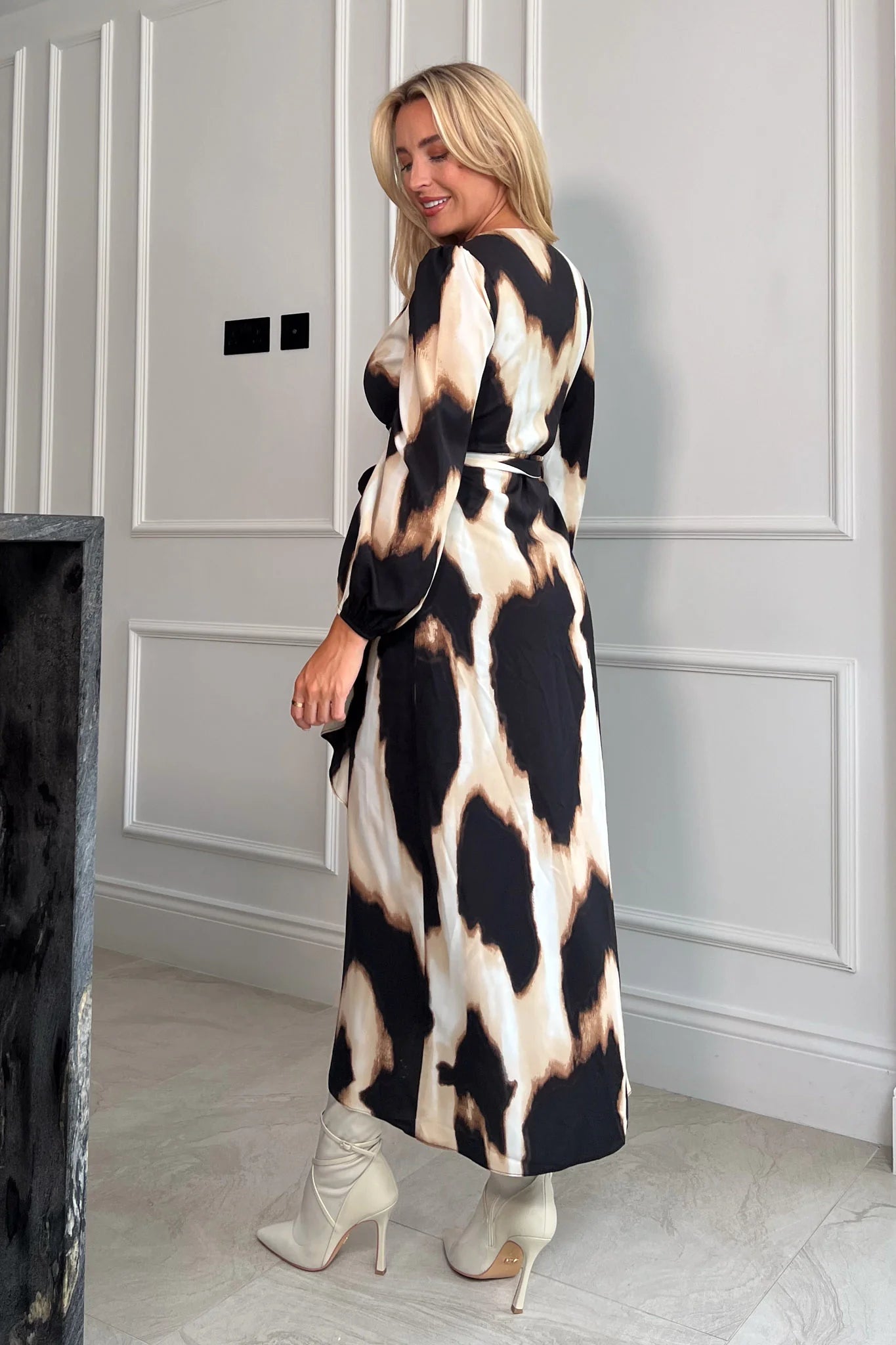 ERIN SPLIT HEM MAXI DRESS (MULTI)