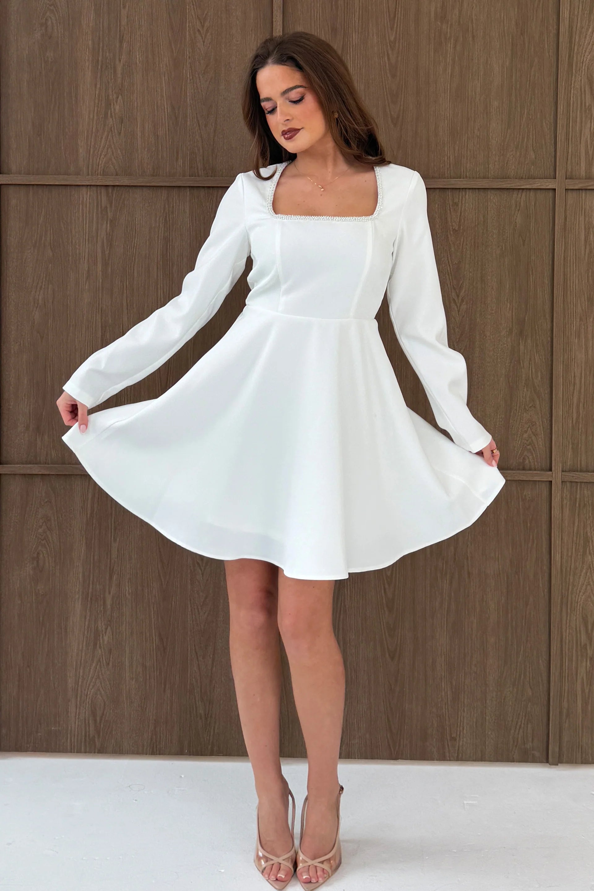 Kathryn Mini Dress (White)