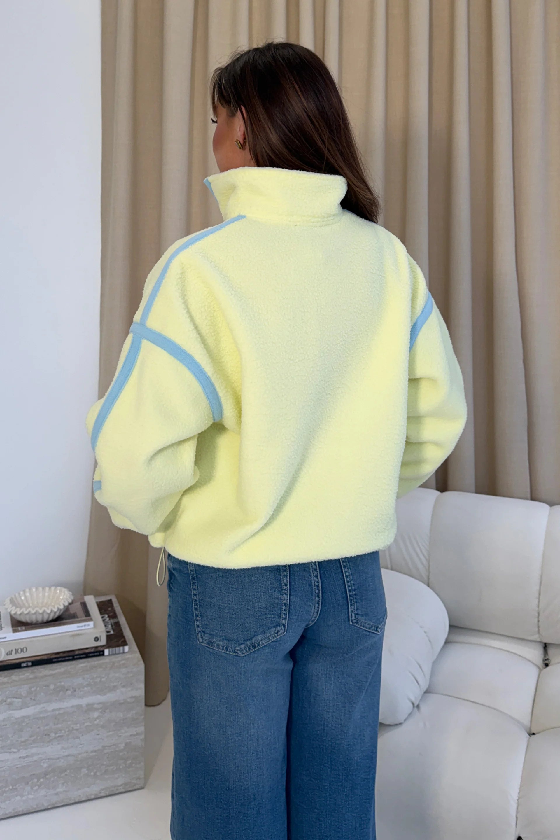 Lulu Zipped Fleece (Yellow)