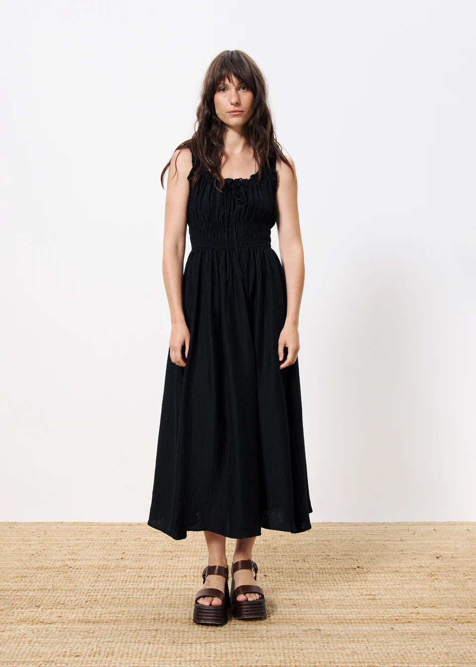 sanne midi dress Sanne Midi Dress in Linnea Floral Print