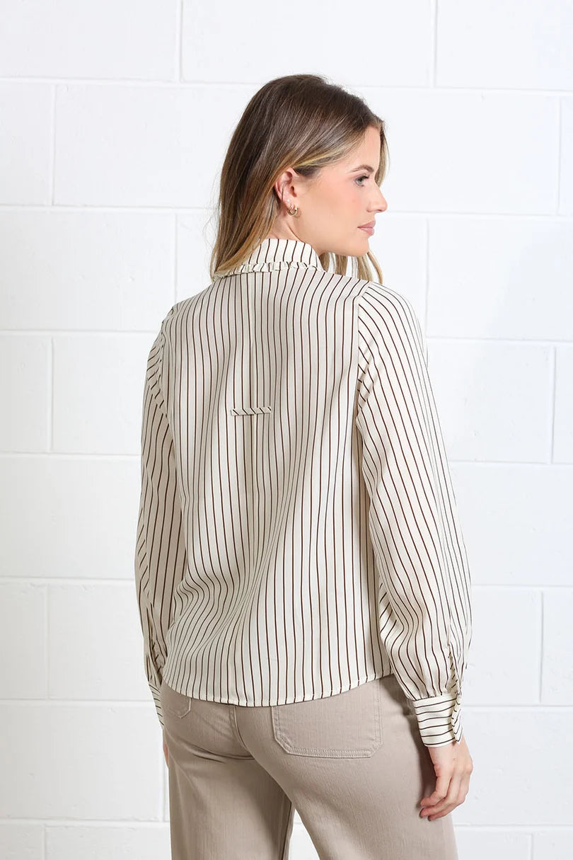 Stella Shirt (Brown/White)