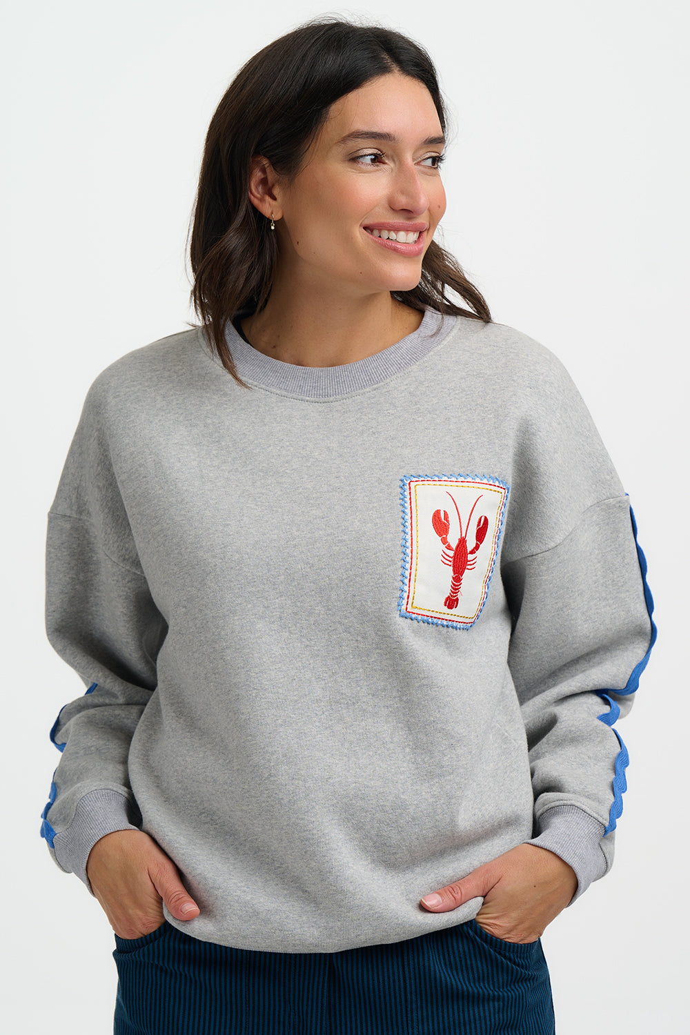 Eadie Relaxed Sweatshirt (Grey)