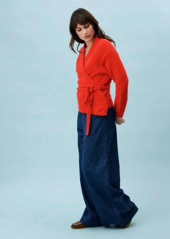 Pontia Wrap Cardigan (Red)