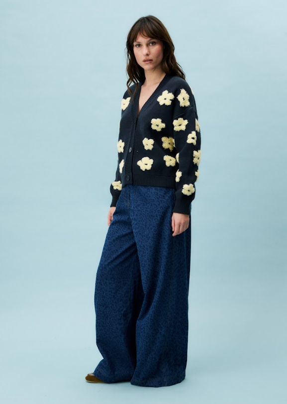 Bergenia Cardigan (Navy Blue)