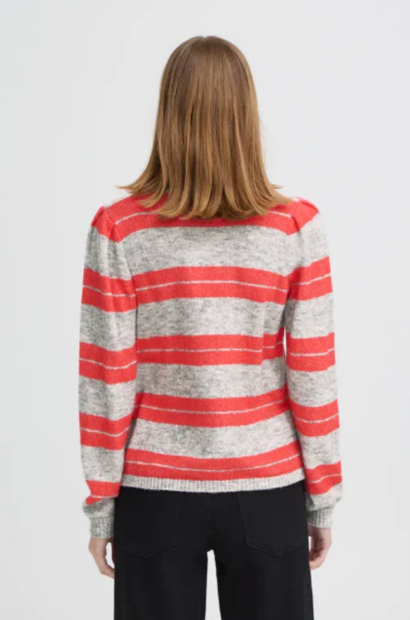 Dalores Knit Jumper (Grey/Teaberry)